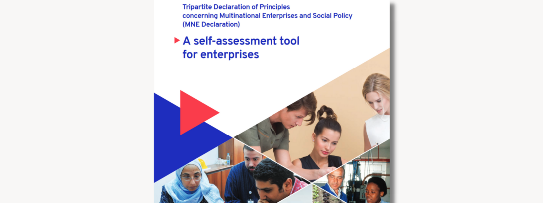 Cover of IOE/ILO Publication MNE Declaration - A self-assessment tool for enterprises